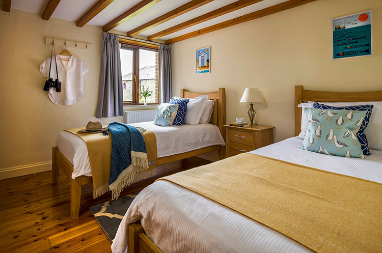 large twin bedroom