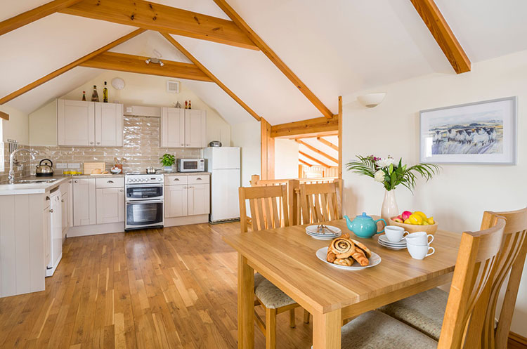 dining area and kitchen